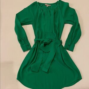 Banana Republic Emerald Long Sleeve Dress